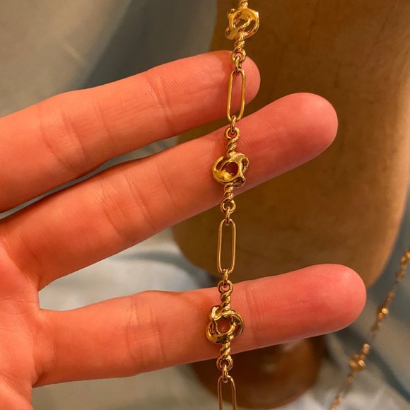 J Crew Gold Twist Necklace - Picture 4 of 9